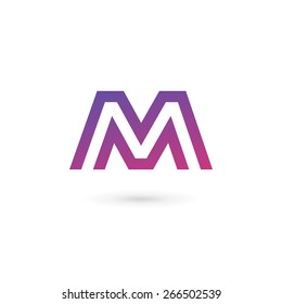 Letter M logo icon design template elements 