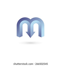 Letter M logo icon design template elements 
