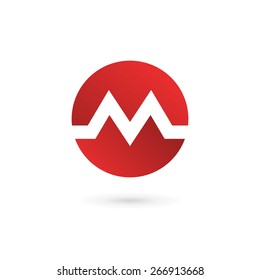 Letter M logo icon design template elements 