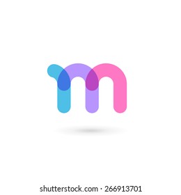 Letter M logo icon design template elements 