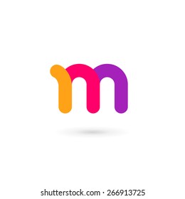 Letter M logo icon design template elements 