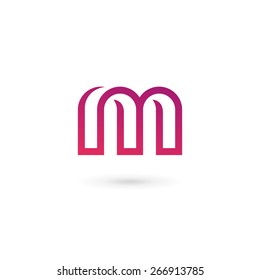 Letter M logo icon design template elements 