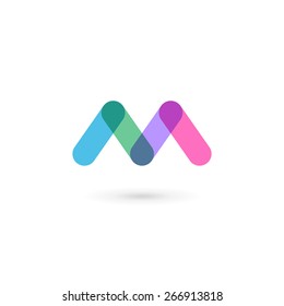 Letter M logo icon design template elements 