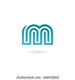 Letter M logo icon design template elements 