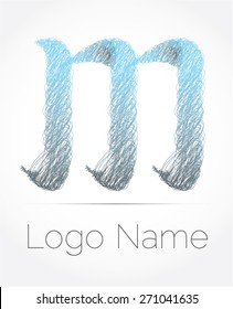 Letter m logo icon design template elements