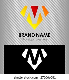 Letter M logo icon design template elements

