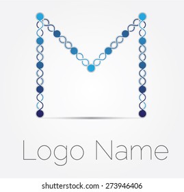 Letter M logo icon design template elements