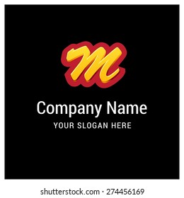 Letter M logo icon design | alphabet letter | Stylish typographic template elements | corporate identity