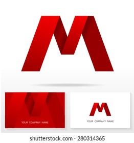 Letter M logo icon design template elements - Illustration.
Letter M logo icon design - vector sign. Business card templates.