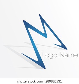 Letter M logo icon design template elements, vector design.