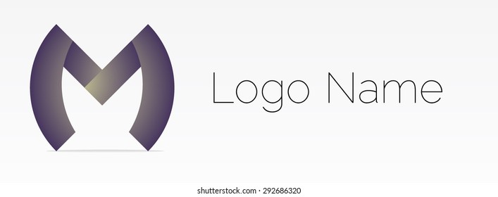 Letter M logo icon design template elements. Vector illustration icon