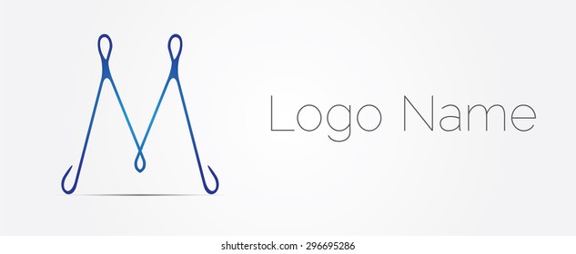 Letter M logo icon design template elements, vector design.