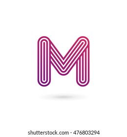 Letter M logo icon design template elements