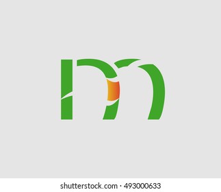 Letter m logo icon design template elements. Vector color sign
