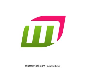 Letter M logo icon design template elements
