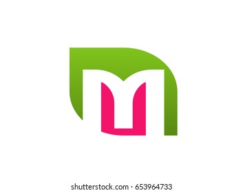 Letter M logo icon design template elements

