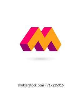 Letter M logo icon design template elements