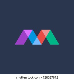 Letter M logo icon design template elements