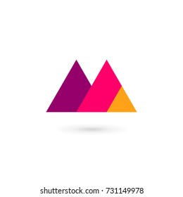 Letter M logo icon design template elements