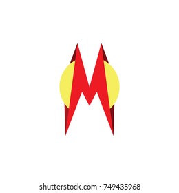 letter m logo icon design template elements