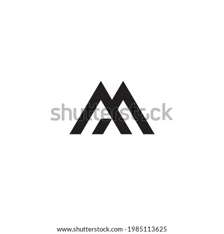 Letter M logo or icon design