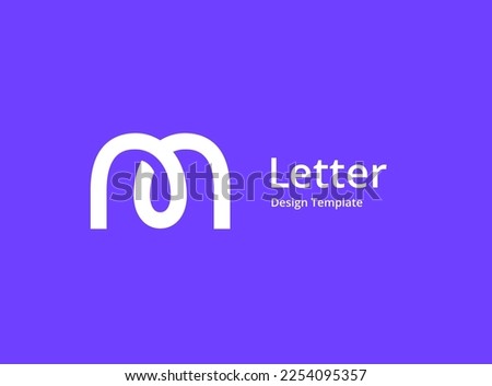 Letter M logo icon design template elements