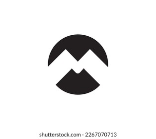 Letter M logo. M logo icon free vector