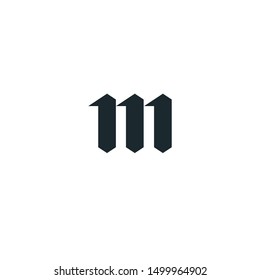 Letter M logo icon vector.