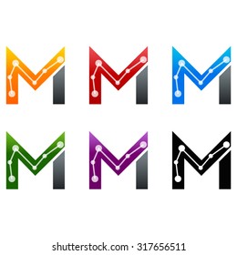 Letter M logo icon vector design