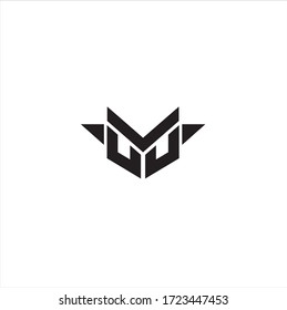 Letter M logo initials  modern monogram symbol,business card emblem.