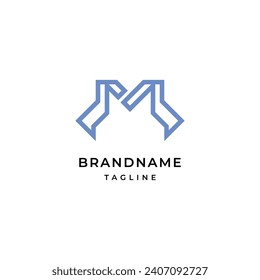 Buchstaben M Logo oder M Initialen Moderne Symboldesign-Vorlage für Monogramme