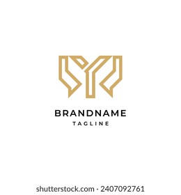 Letter M Logo or M Initials Modern Monogram Symbol Design Template