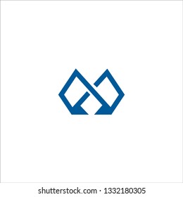 Letter M logo or MA initials two modern