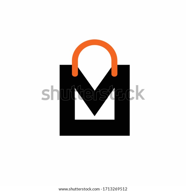 Letter M Logo Market Logo Design Stock Vector (Royalty Free) 1713269512