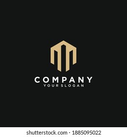 Logotipo de letra m con concepto moderno Premium Vector parte 2
