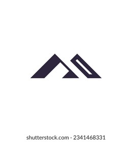 Logo de la carta M con una idea de diseño moderna de su empresa o negocio