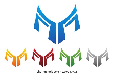 Letter M logo modern monogram symbol, Brand, icon, badge or label  shape. Creative Concept vector.