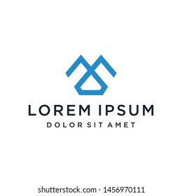 Letter M Logo Monogram Icon Vector Template