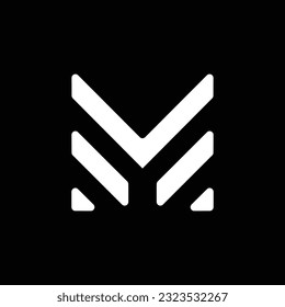 Letter M Logo Monogram. Symbol 