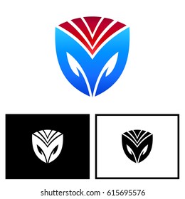 Letter M Logo On Shield