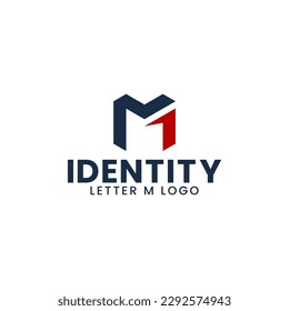 El logotipo de la letra M es perfecto para las iniciales, la moda, el deporte, la tecnología, los medios de comunicación, los logotipos de entretenimiento, etc.