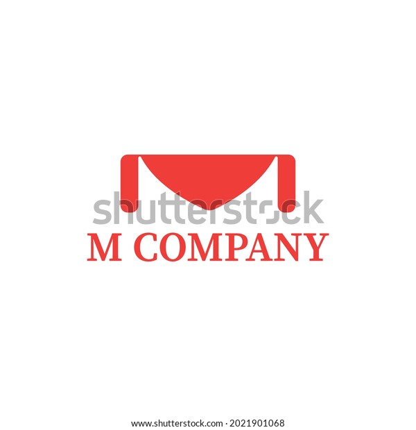 Letter M Logo Red M Monogram Stock Vector (Royalty Free) 2021901068 ...