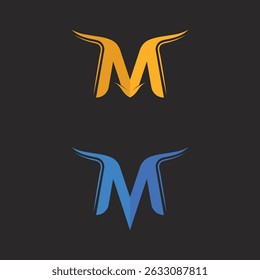 Conjunto de logotipos de letras M y marca creativa, tiendas de regalos y empresas de gestión de eventos
