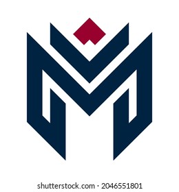 letter M logo , simple and clean