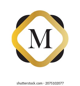 The letter M logo with a simple but elegant design
