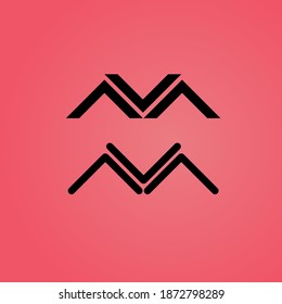 das Logo des Buchstaben m ist für Ihre Unternehmensmarke geeignet

