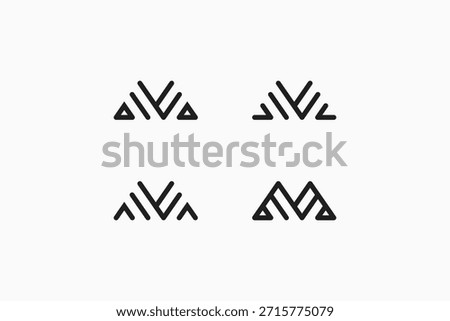 Letter M logo symbol icon design