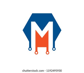 Letter M Logo Template Design Vector, Emblem, Concept Design, Creative Symbol, Icon
