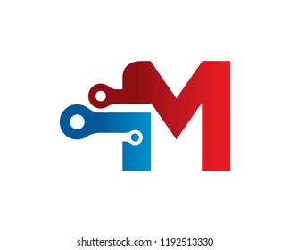 Letter M Logo Template Design Vector, Emblem, Concept Design, Creative Symbol, Icon