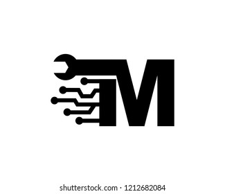 Letter M Logo Template Design Vector, Emblem, Concept Design, Creative Symbol, Icon